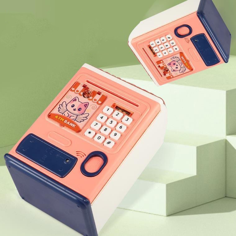 Creative Money Box ATM Machine with Password & Fingerprint Protection Kids Savings Bank Music & Auto Roll Pic 5