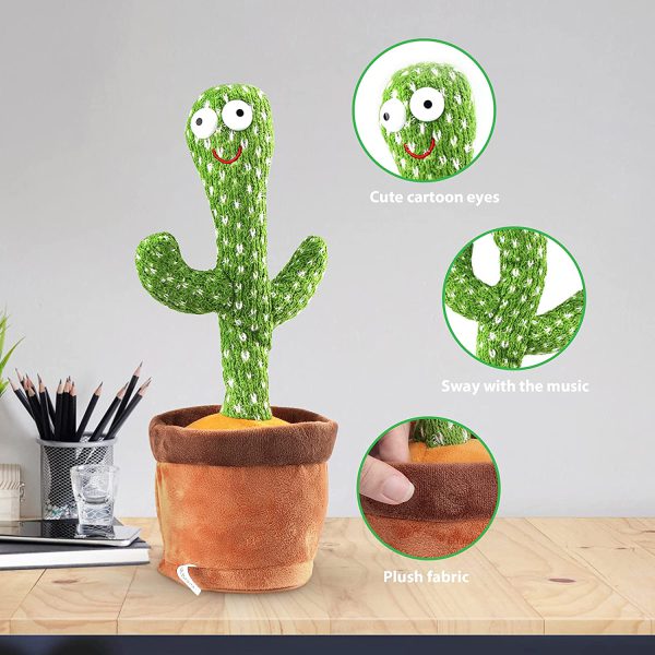 Dancing Cactus Toy Talking Tree Cactus Plush Toy Pic 6