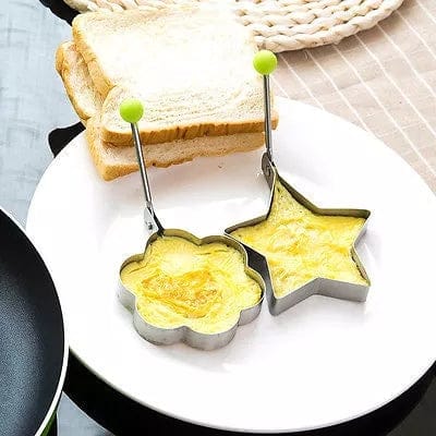 Egg Shaper Star Heart Round Flower Shaped Stainless Steel Pic 7