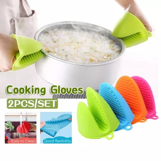 Kitchen Cotton Oven Glove Heat Resistant Gloves Pic 4