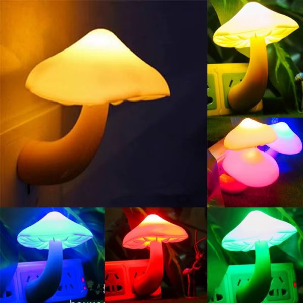 Mushroom Shape Led Night Flower Lamp Pic 1