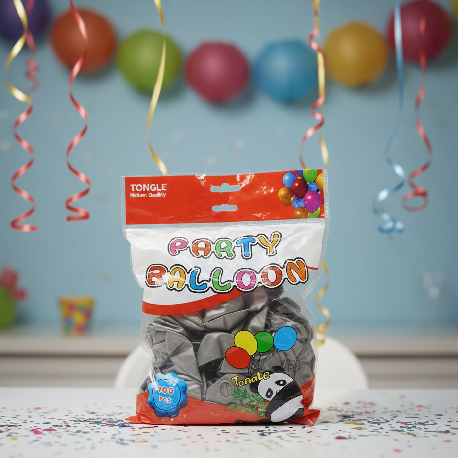 Party Balloons Pack 100 pcs Random Colours Pic 4