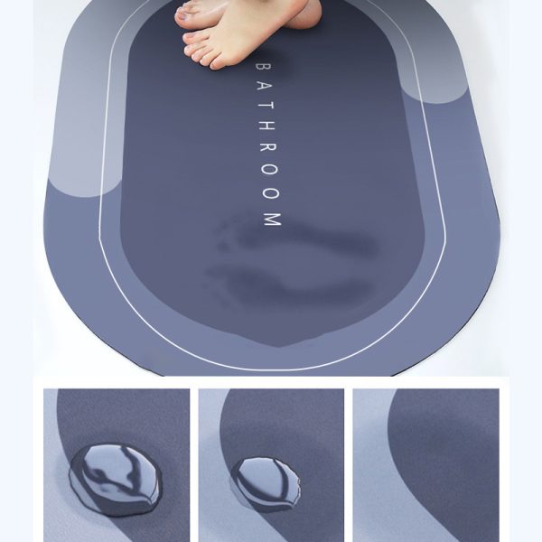 Round Bath Mat Super Absorbent Quick Drying Pic 2