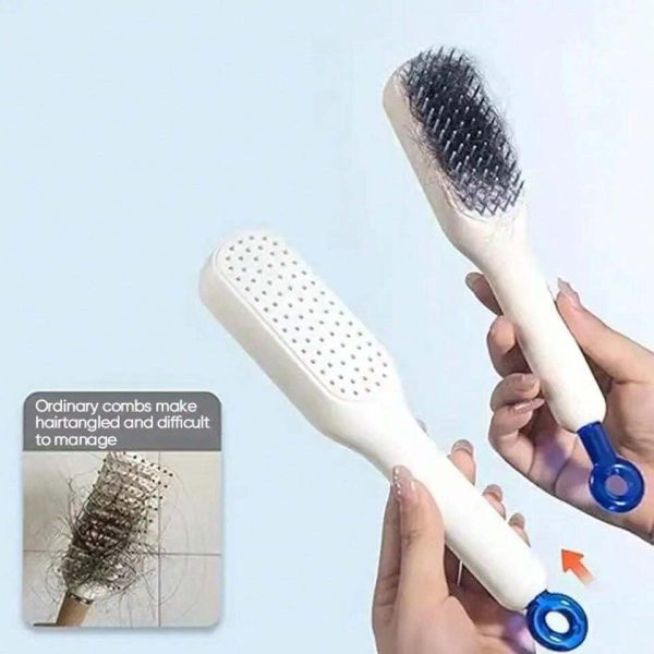 Self Cleaning tangled Hair Comb Pic 6