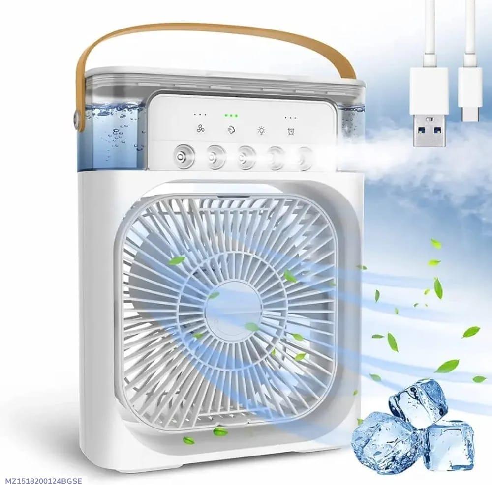 10-Inch Desktop Water Mist Fan | Portable Humidifier Air Cooler | 3 Speed Modes Pic 1