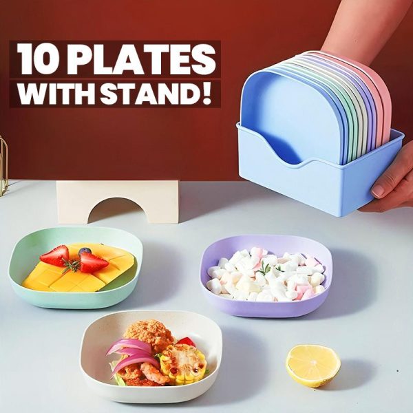 10pcs Multi-function Spit Bone Plate Set Household Pic 2