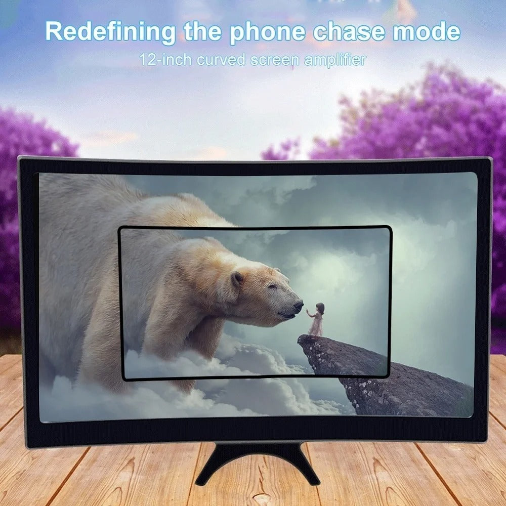 12-Inch Mobile Screen Magnifier HD Phone Display Amplifier for Movies & Gaming Pic 4