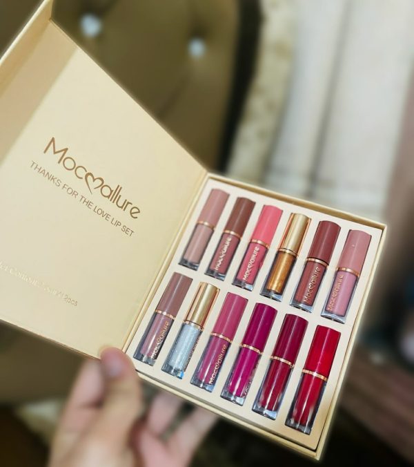 12 Pcs Mocallure Transparent Clear Lip Gloss Pic 1llure-transparent-clear-lip-gloss-high-pigment-lipgloss-set-best-quality-lipgloss-set-1 Pic 4