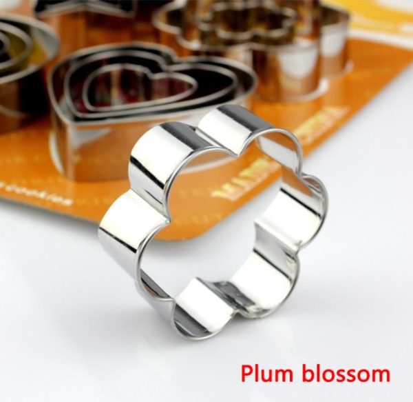 12 Pcs Stainless Steel Cookie Cutter, Diy Star Heart Cutter Baking Dish Fried Egg Shaper, Kitchen Mold Tool Pic 5