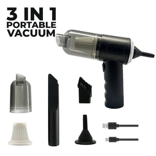 12v Portable Mini Vacuum Cleaner For Carpet Car Home Office Pet Hair Sofa Pic 1