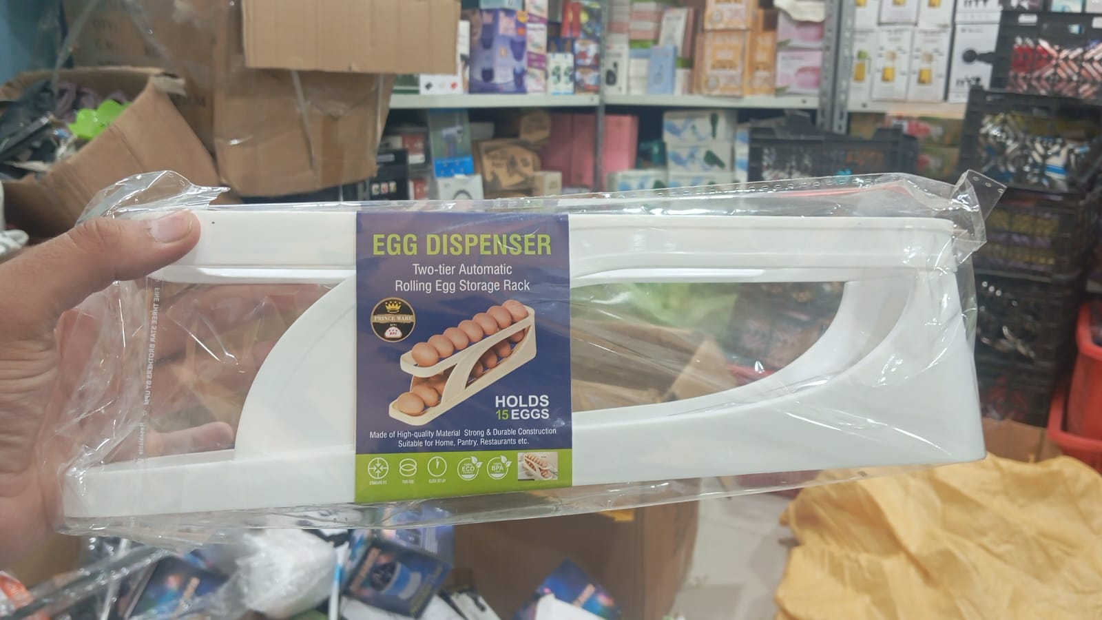15Egg Storage Box Rolling Product Arrival Picture