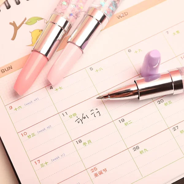1pcs Kawaii Lipstick Gel Pen Pic 5