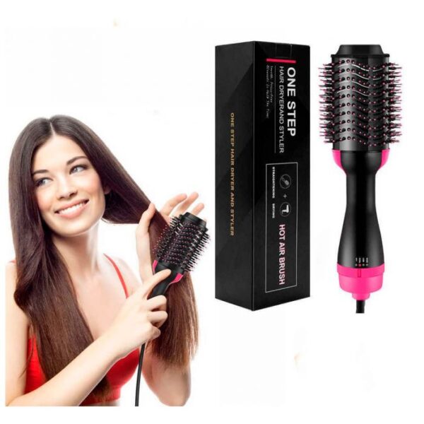 2 In 1 Hair Dryer Brush Fast Drying Straightening Curling Pic 1