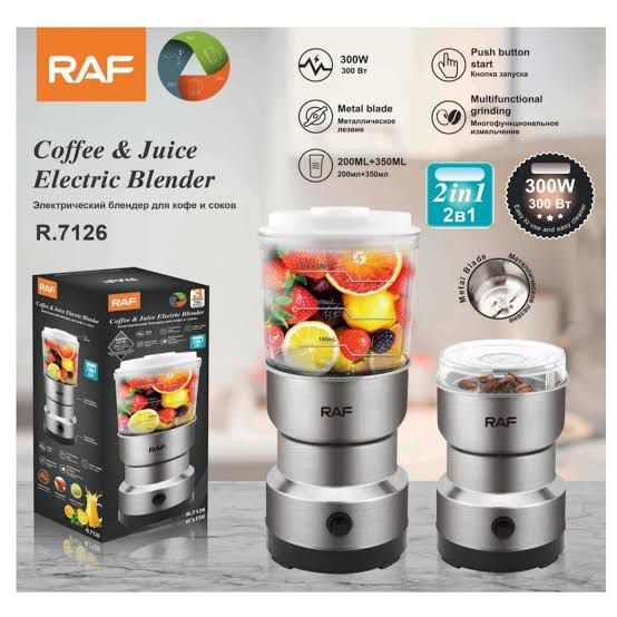 2 in 1 RAF Coffee And Juice Electric Blender Powerful Motor & Durable Design pic 1