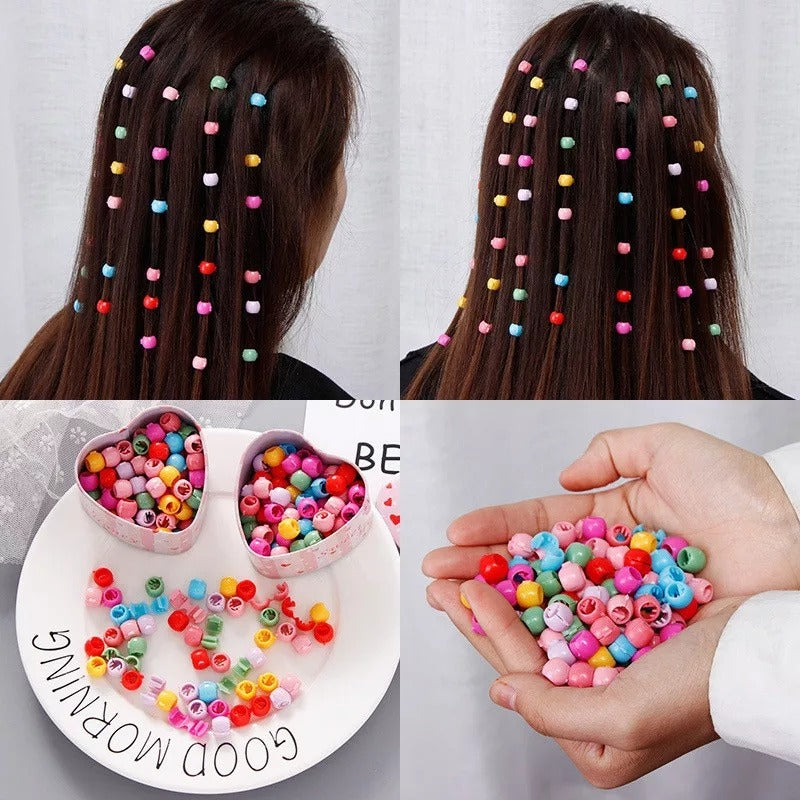 30 PCS Baby Girls Hairpins Cute Candy Color Mini Hair Clips & Hair Braids Beads Set (Random Color) Pic 3