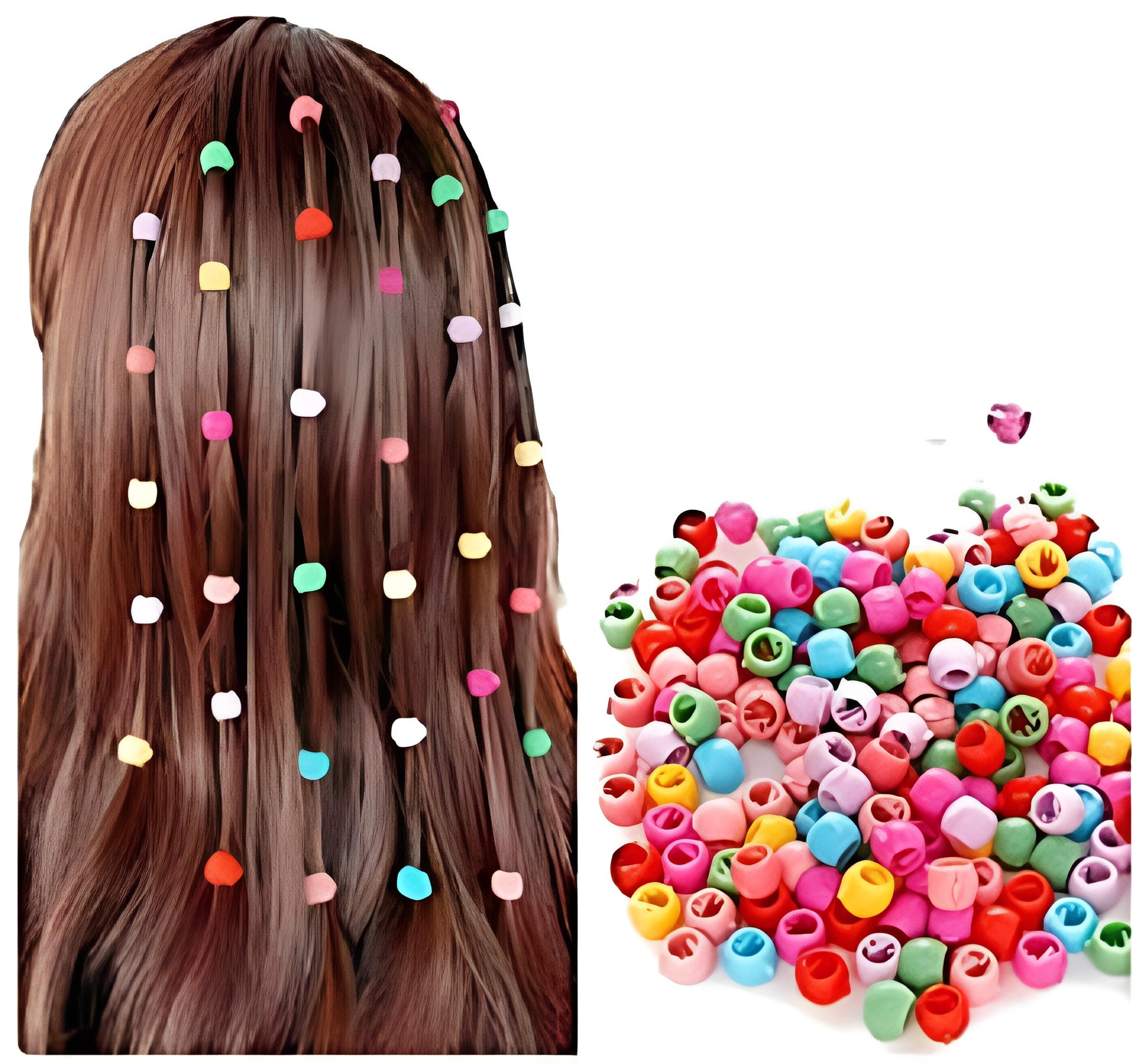 30 PCS Baby Girls Hairpins Cute Candy Color Mini Hair Clips & Hair Braids Beads Set (Random Color) Pic 5