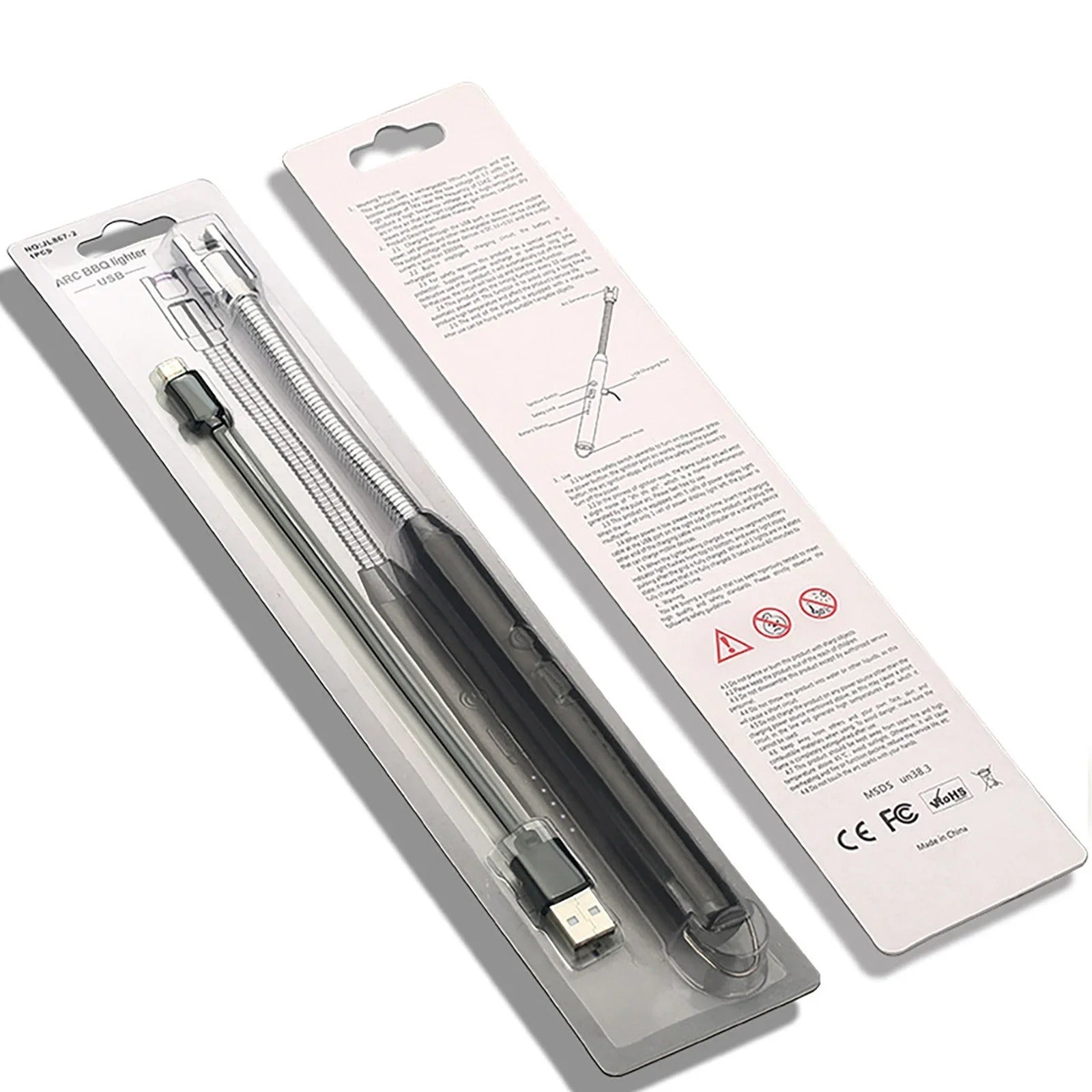 360° Outdoor Kitchen Lighter Usb Rechargeable Portable Electronic Arc Lighter Pic 3