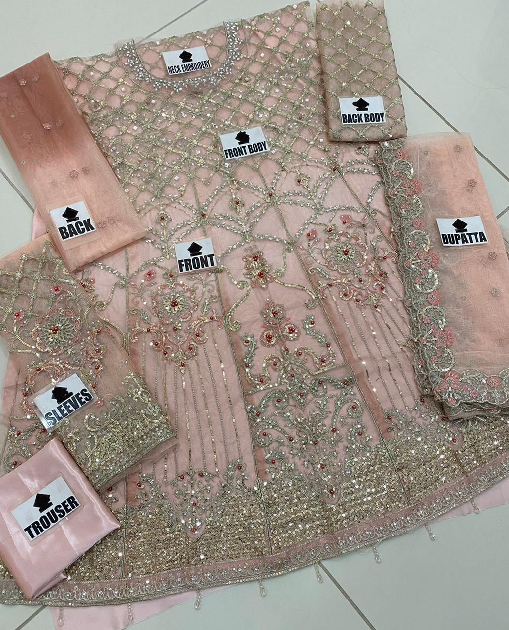 Weeding Lahnga pink color with all accessories