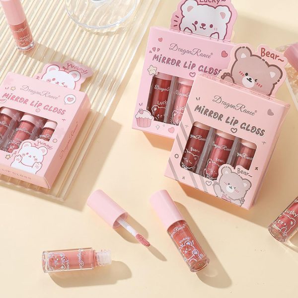 3 Pc Mirror Lip Gloss Lip Balm Lip Oil Plumper Mirror Gloss Lip Stain Pic 5