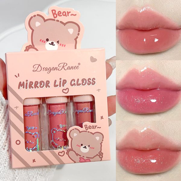 3 Pc Mirror Lip Gloss Lip Balm Lip Oil Plumper Mirror Gloss Lip Stain Pic 8