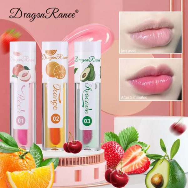 3 Pcs Dragon Ranee Natural Moisturizing & Long Lasting Lip Oil Care Balm Set Pic 7