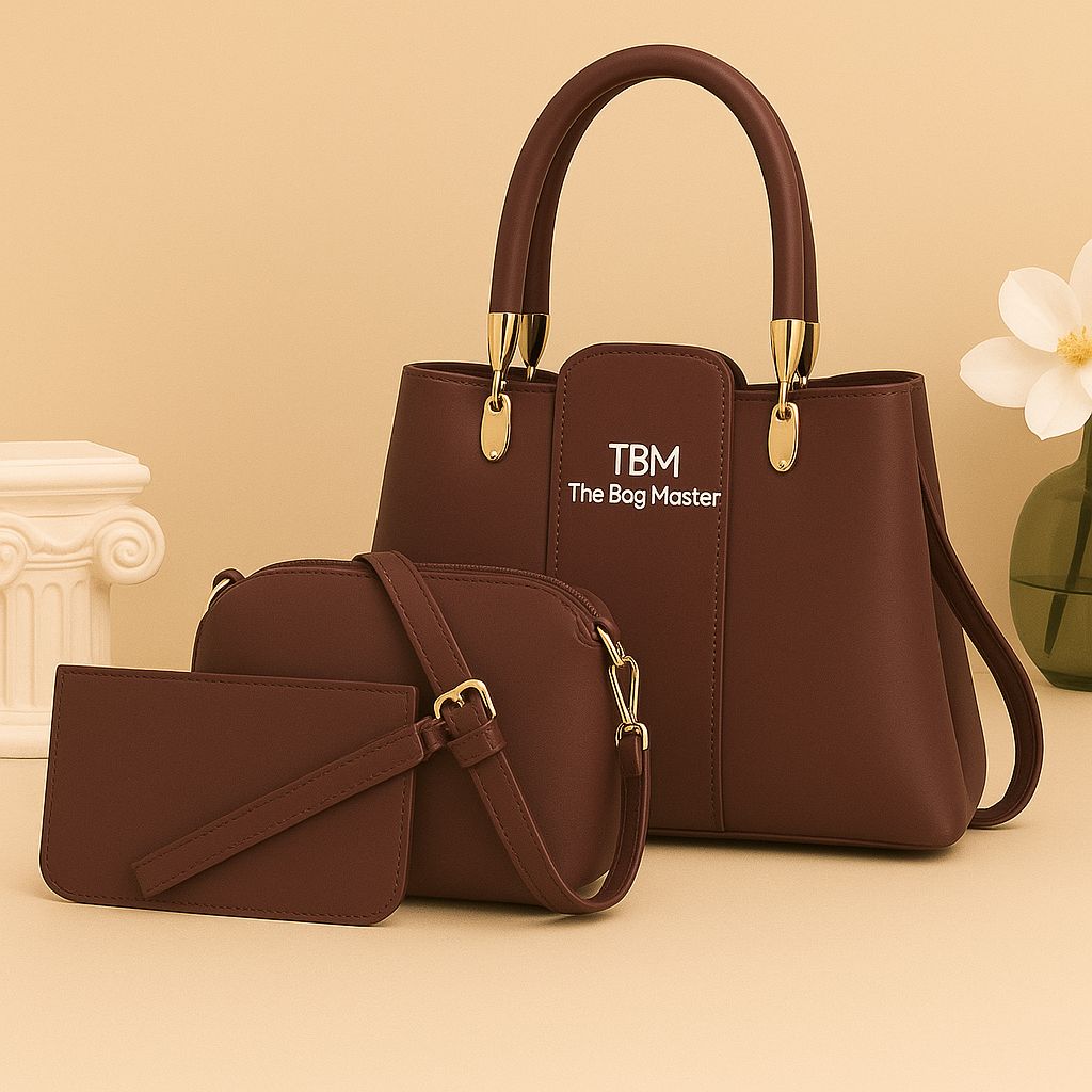 3 Pieces Ladies Handbag - Premium Quality Pic 6