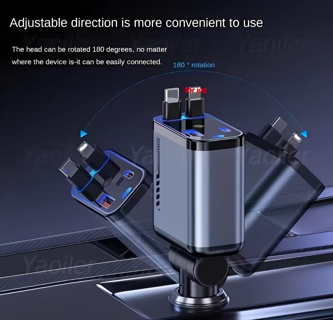 4 In 1 Multi Functional Car Charger Fast Charging pic 2
