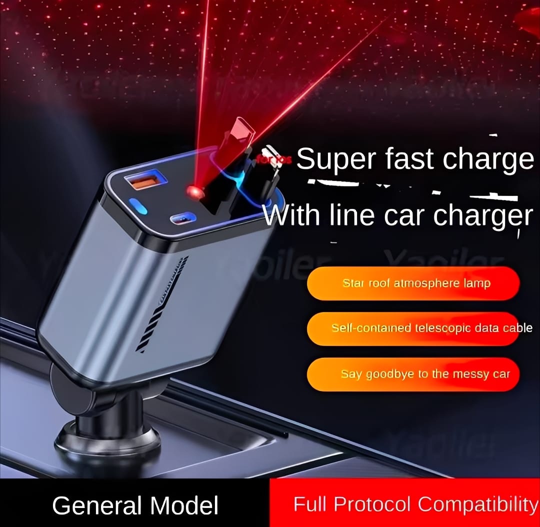 4 In 1 Multi Functional Car Charger Fast Charging pic 4