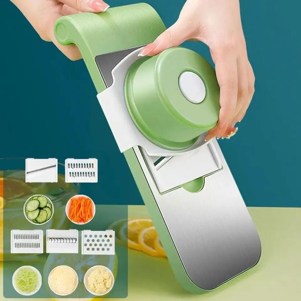 5-in-1 Multi-Functional Vegetable Slicer & Grater Pic 1