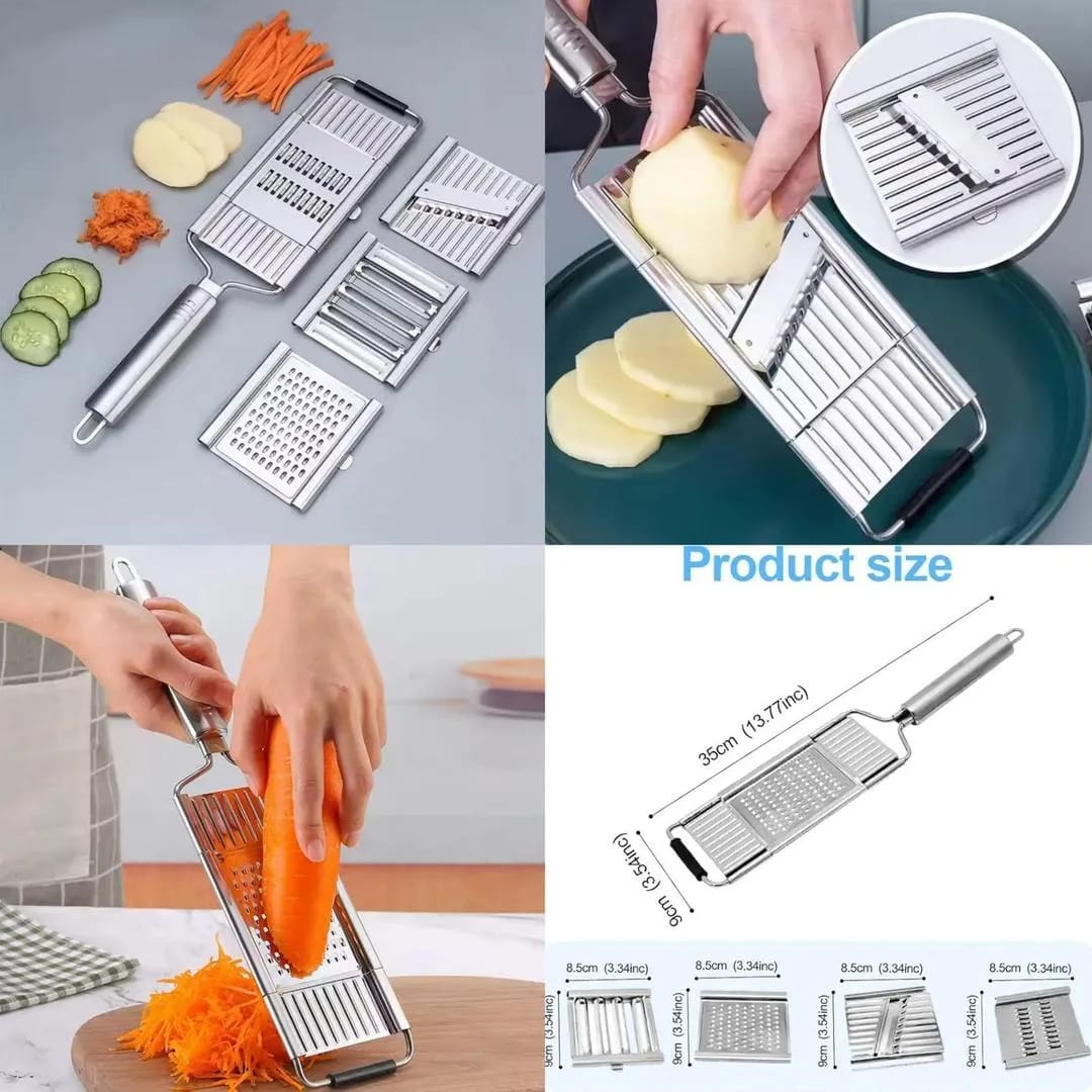 5-in-1 Multi-Functional Vegetable Slicer & Grater Pic 3