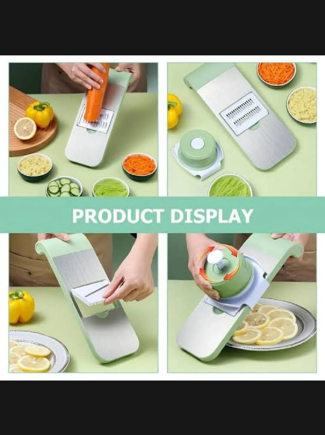 5-in-1 Multi-Functional Vegetable Slicer & Grater Pic 5