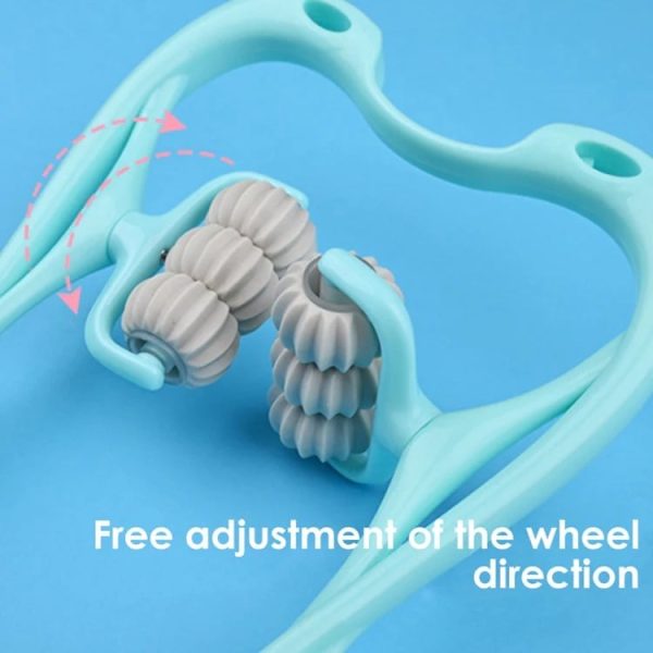 6 Wheel Pressure Point Neck Massager Relieve Neck, Back And Shoulder Pain Pic 5