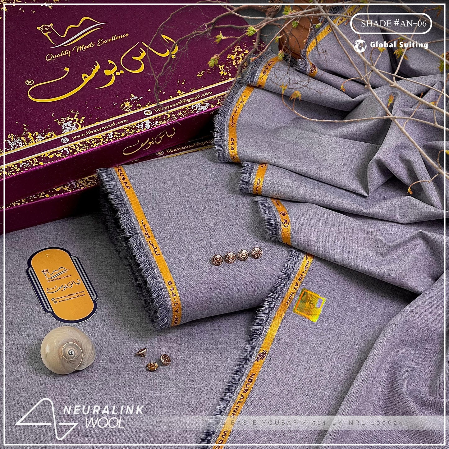 Winter Wool - Libas-E-Yousaf light pink color