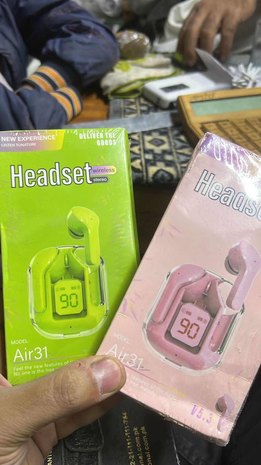 A31 TWS Transparent Earbuds Bluetooth 5.3 with LED Display & Touch Control Pic 4