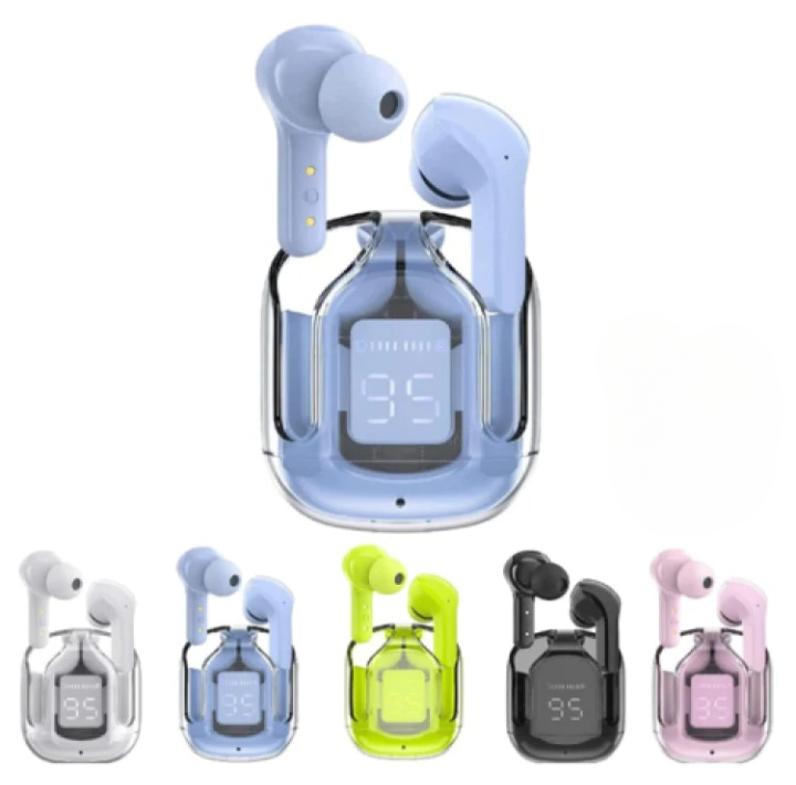 A31 TWS Transparent Earbuds Bluetooth 5.3 with LED Display & Touch Control Pic 6