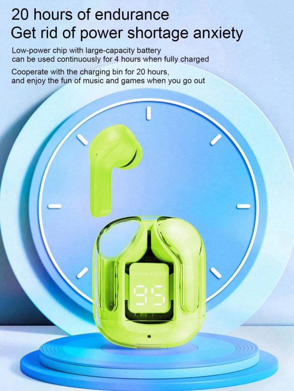 Air31 Earbuds Wireless Crystal Transparent Body Pic 3