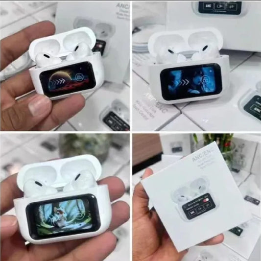 Airpods Pro A9 ANC ENC Double Dark Noise Reduction Bluetooth Wireless Earbuds With Battery Display Pic 1