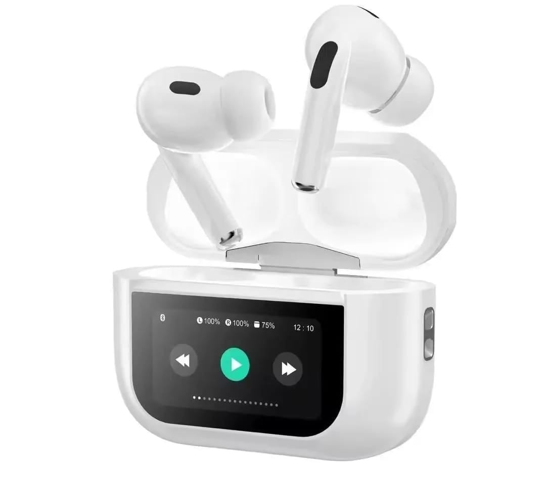 Airpods Pro A9 ANC ENC Double Dark Noise Reduction Bluetooth Wireless Earbuds With Battery Display Pic 4
