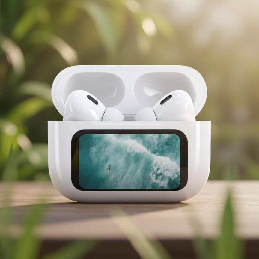 Airpods Pro A9 ANC ENC Double Dark Noise Reduction Bluetooth Wireless Earbuds With Battery Display Pic 5