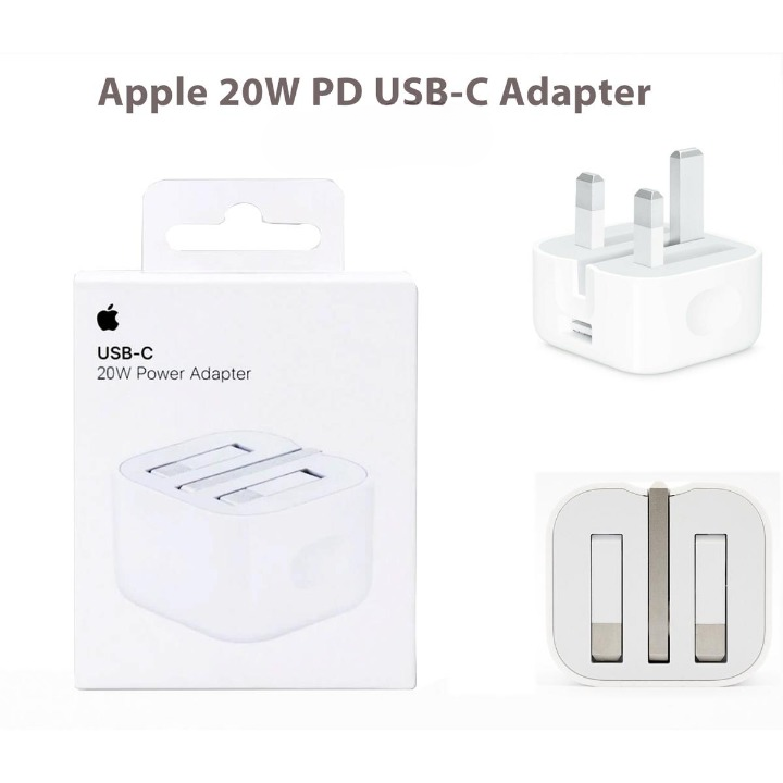 Apple 20W USB-C Power Adapter Fast Charging for iPhone | iPad & USB-C Devices Pic 1