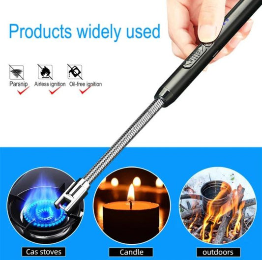 Arc Lighter With Usb Charging flameless led Battery Display safety Switch Pic 1