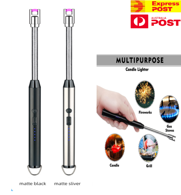 Arc Lighter With Usb Charging flameless led Battery Display safety Switch Pic 9