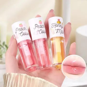 Big Brush Lip Oil Hydrating Liquid Lip Gloss Nourishing Formula Beautiful Shades Of Pink For Soft And Glossy Lips Pic 3
