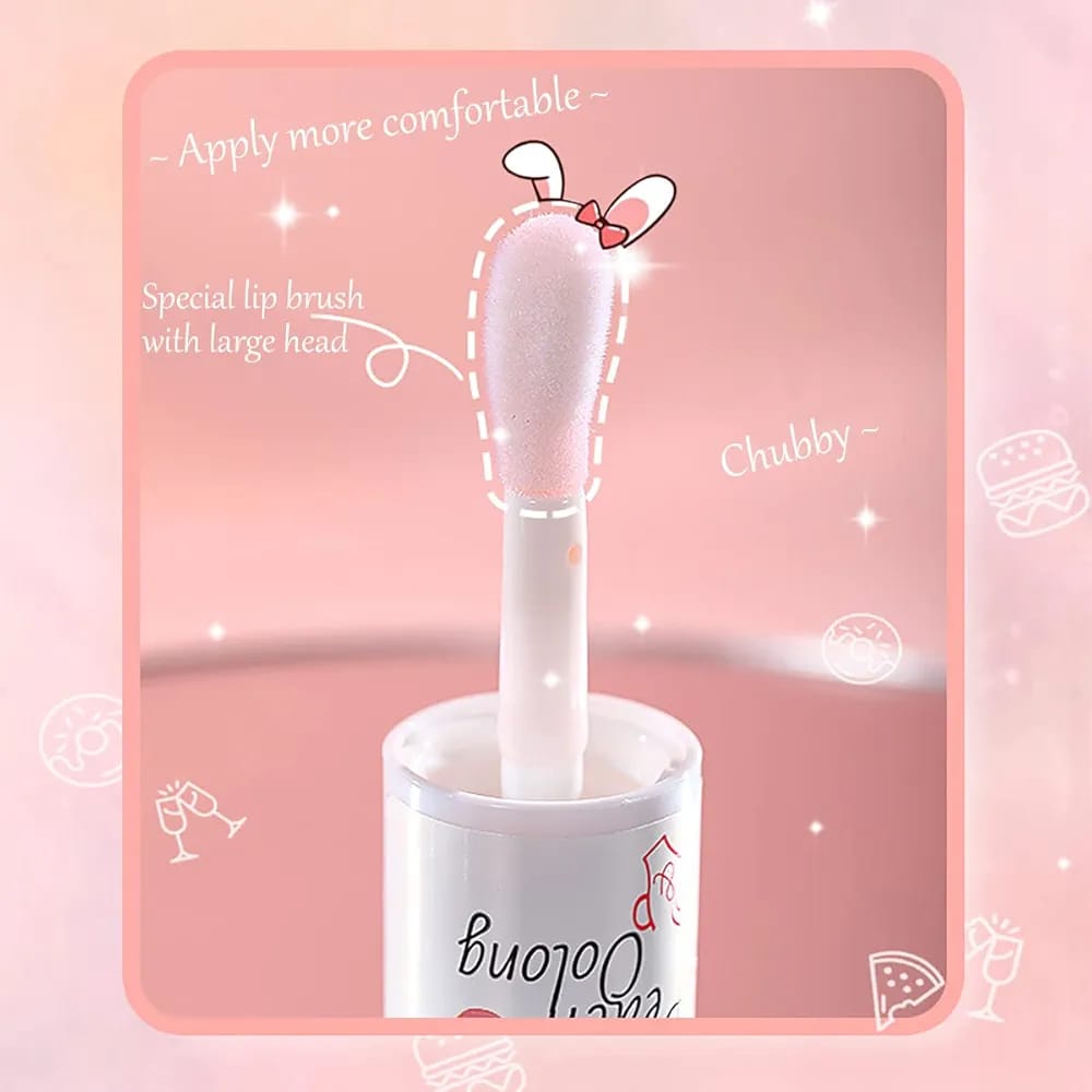 Big Brush Lip Oil Hydrating Liquid Lip Gloss Nourishing Formula Beautiful Shades Of Pink For Soft And Glossy Lips Pic 4