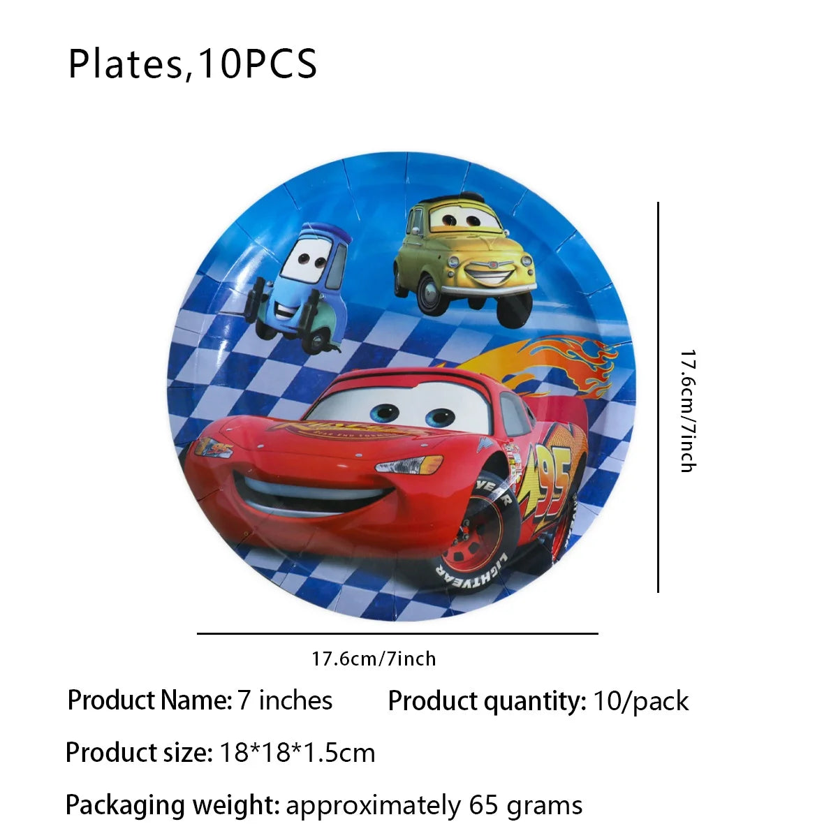 Birthday Plates 10 Pcs Set Pic 4