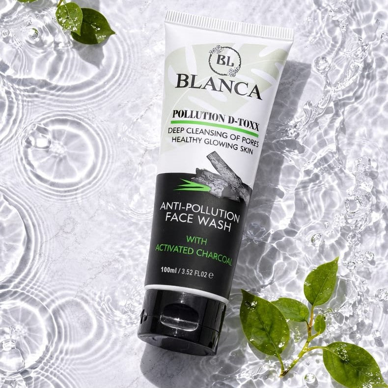 Blanca Pollution Detox Facewash With Charcoal Green Tea And Aloe Vera Deep Cleansing 100ml Pic 3