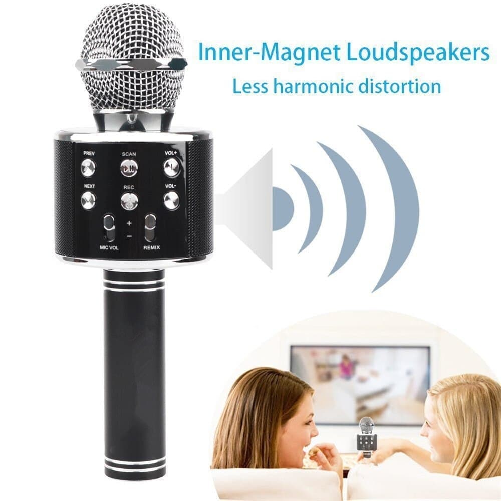 Bluetooth Wireless Karaoke Microphone Mic High Sound Rechargeable Pic 5