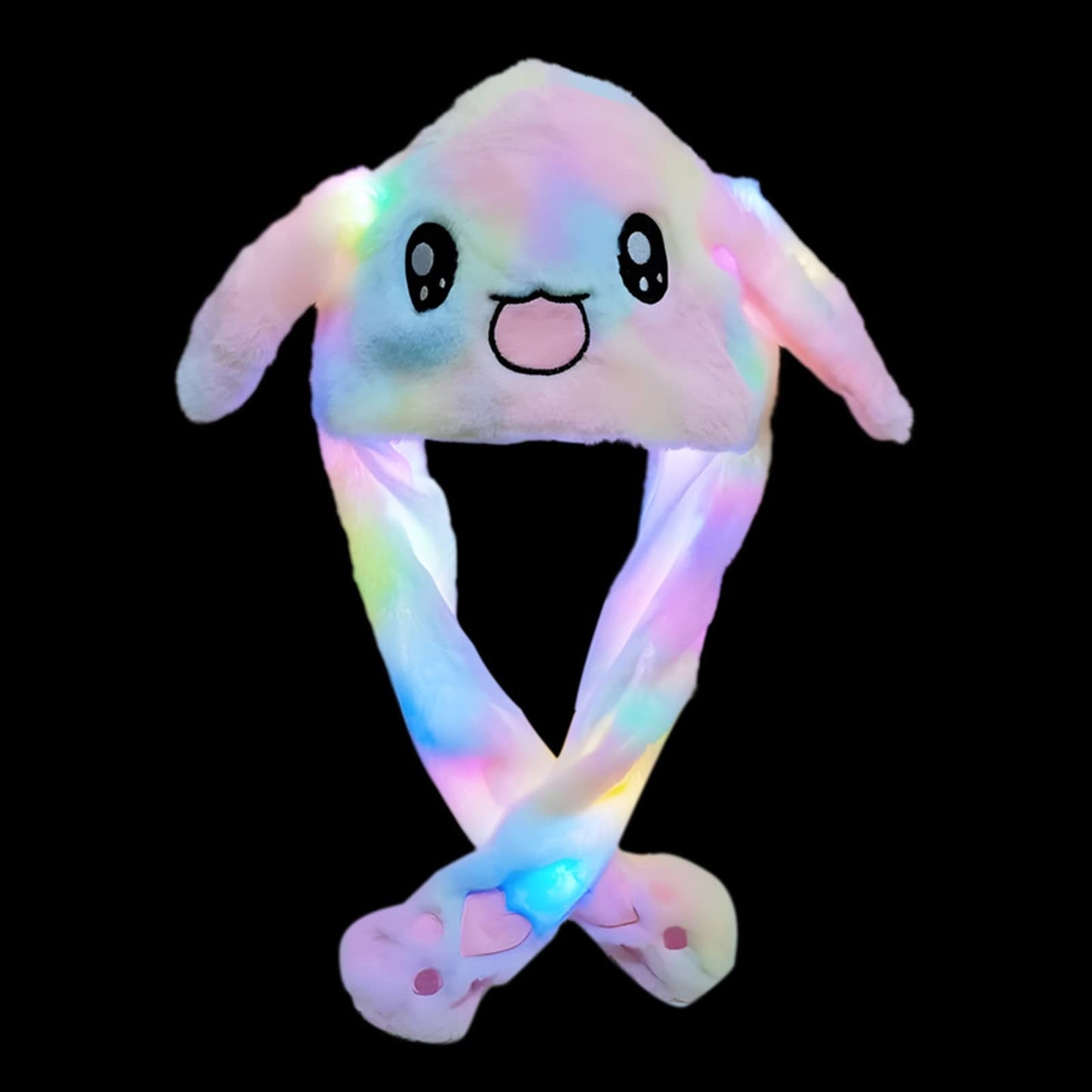 Bunny Caps Winter Plush Ear Muffs & Ear Warmers with LED Lights Pic 1