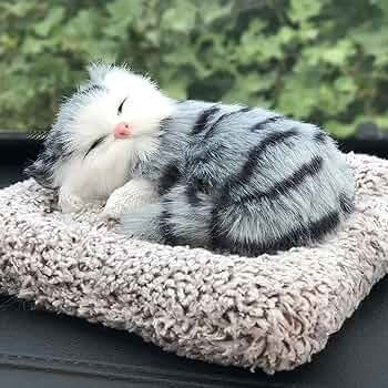 Cat Sleeping Dashboard Mat For Car And Home Office Pic 1