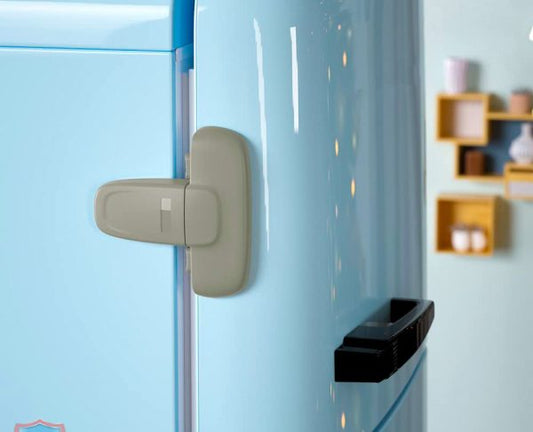 Child Safety Fridge Lock  Freezer Door Lock No Tools Need Or Drill Pic 1